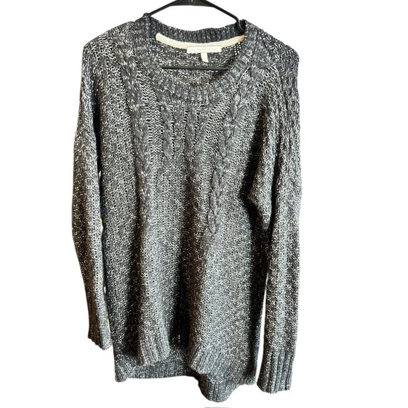 Victoria Secret Women's Black Speckled White Knitted Sweater - Picture 2 of 9